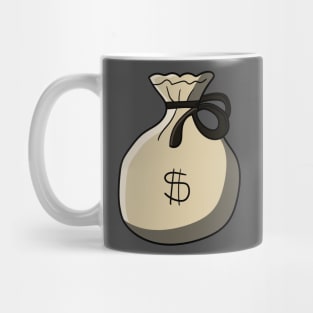 bag of money cartoon Mug